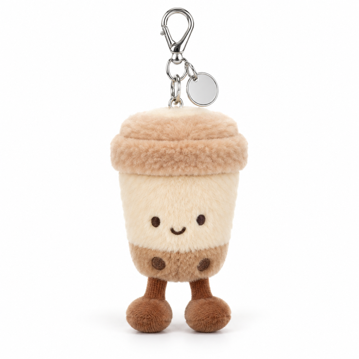 Happy Bubble Tea Plush Keychain
