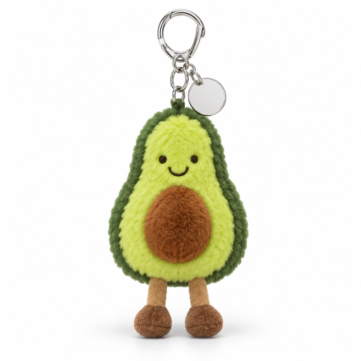 Happy Avocado Plush Keychain