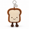 Happy Toast Plush Keychain
