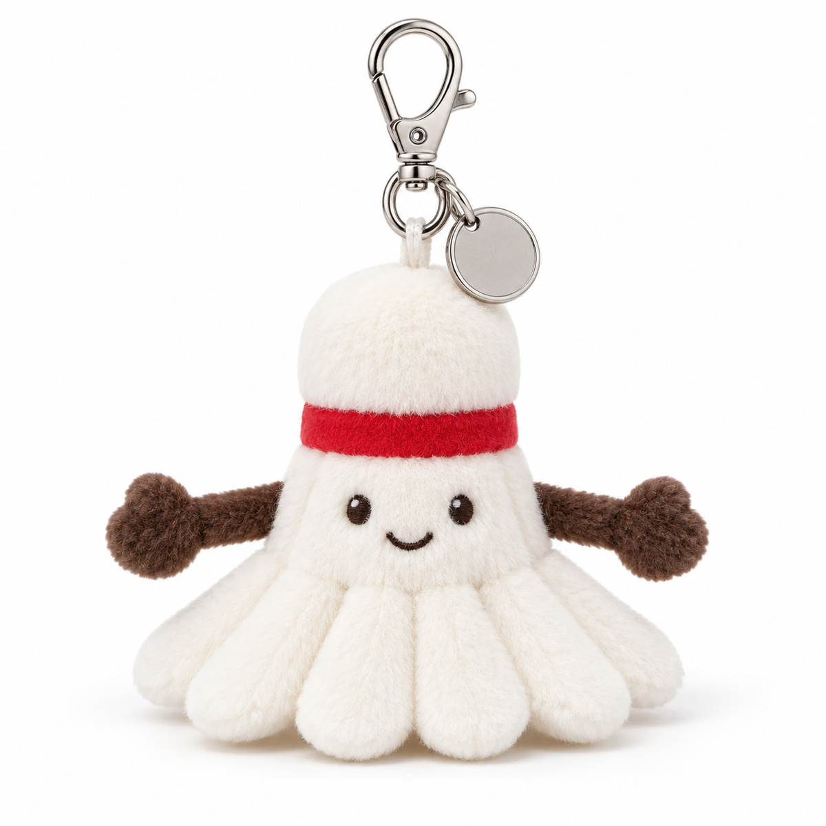 Happy Shuttlecock Plush Keychain