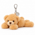Cozy Teddy Bear Plush Keychain