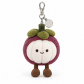 Happy Mangosteen Plush Keychain